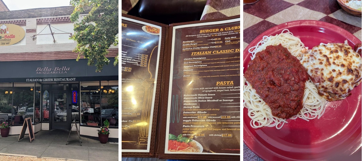 Bella Bella Mozzarella Menu